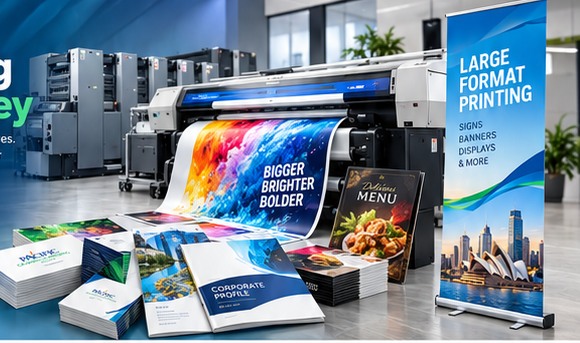 Professional large-format printing and colourful printed materials